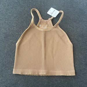 free people cropped workout top